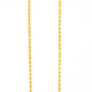Rope Patterned Gold Chain