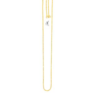 Rope Patterned Gold Chain