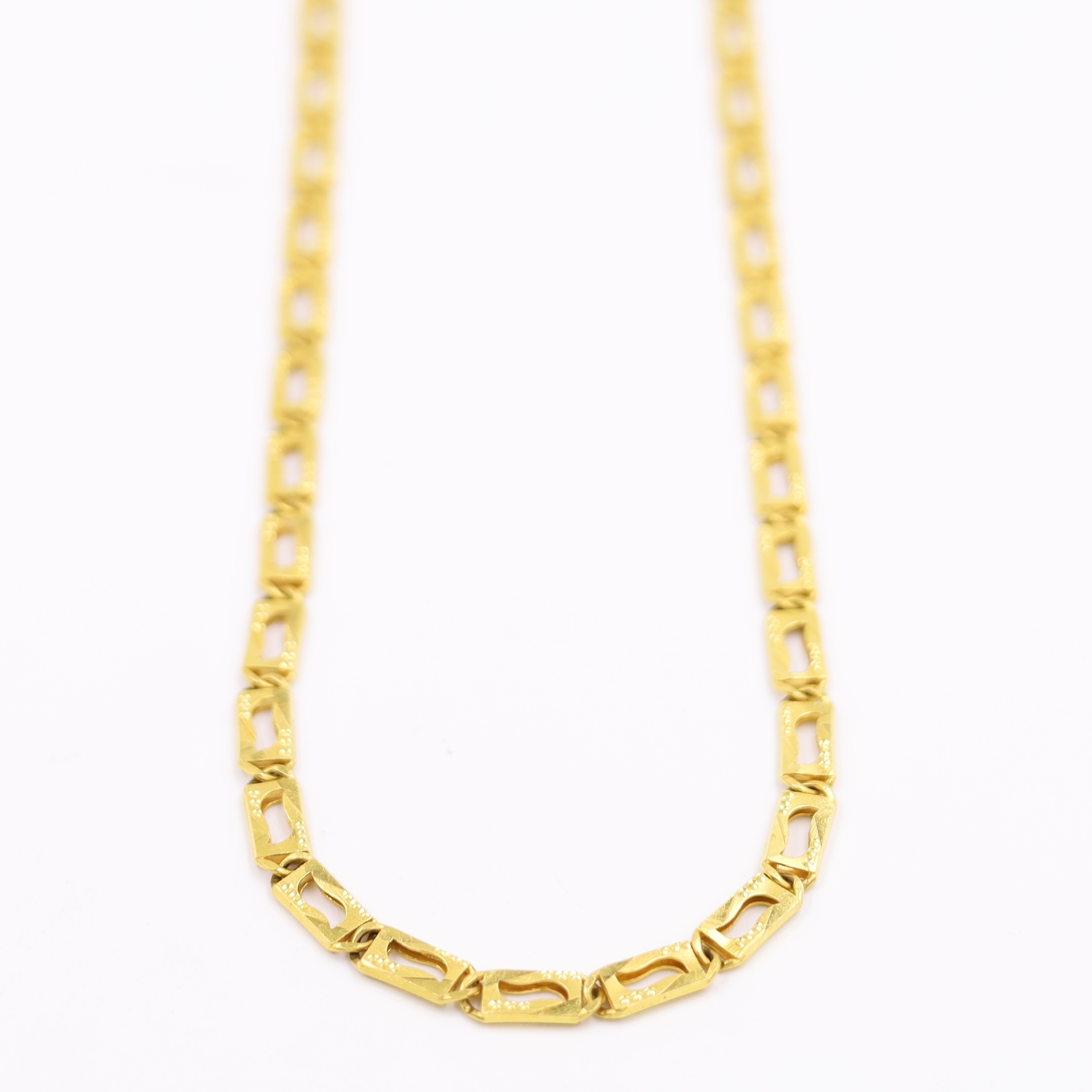 Artistic Modern Yellow Gold Chain For Men