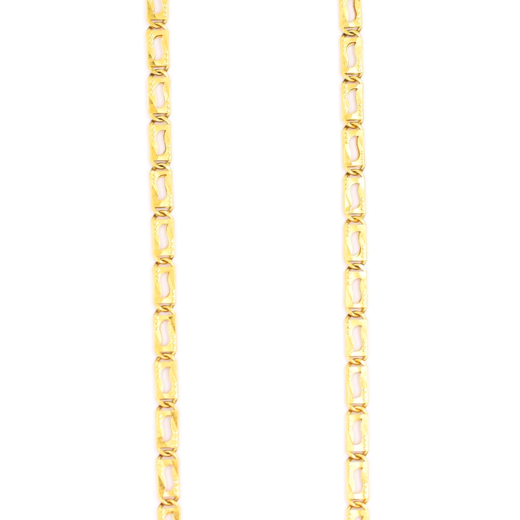 Artistic Modern Yellow Gold Chain For Men