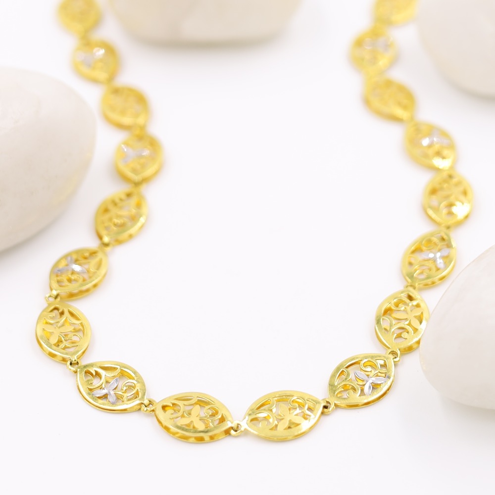 Impressive fancy hand made gold chain