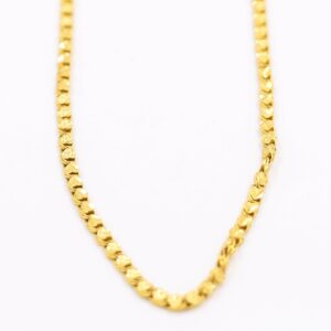 Brilliant gold link chain