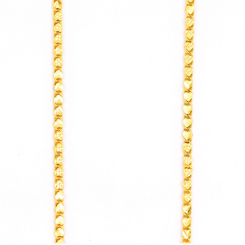 Brilliant gold link chain
