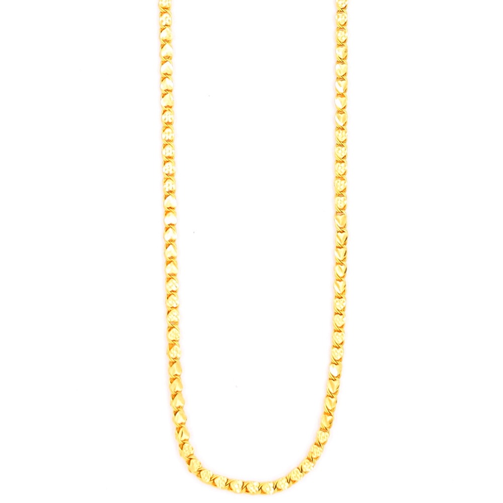 Brilliant gold link chain