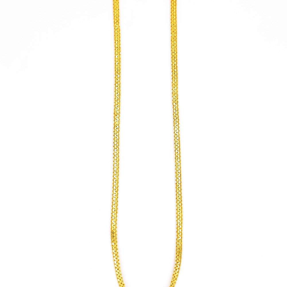 Modern classic yellow gold chain for men