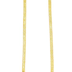 Modern classic yellow gold chain for men