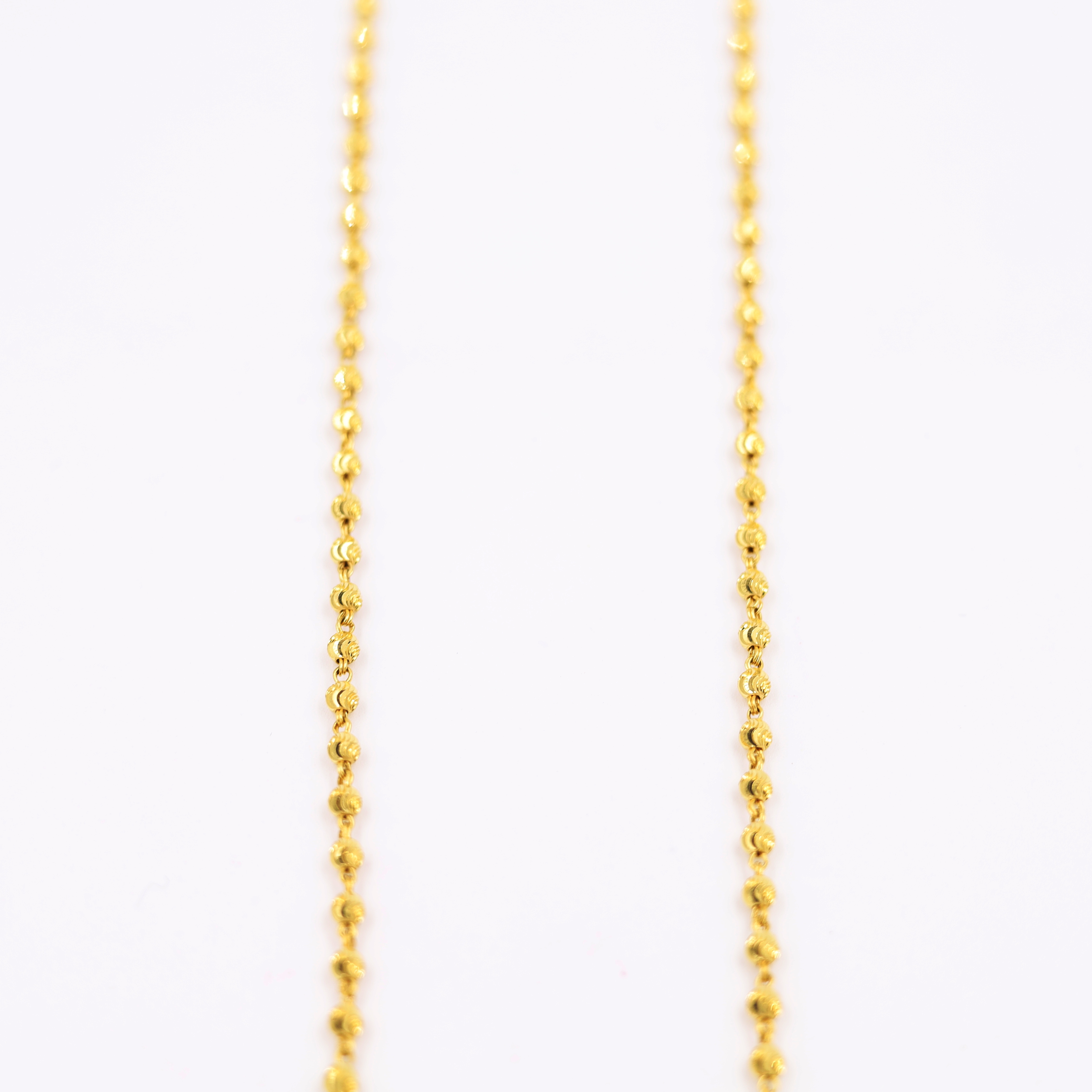 22Kt Yellow Gold Ball Chain