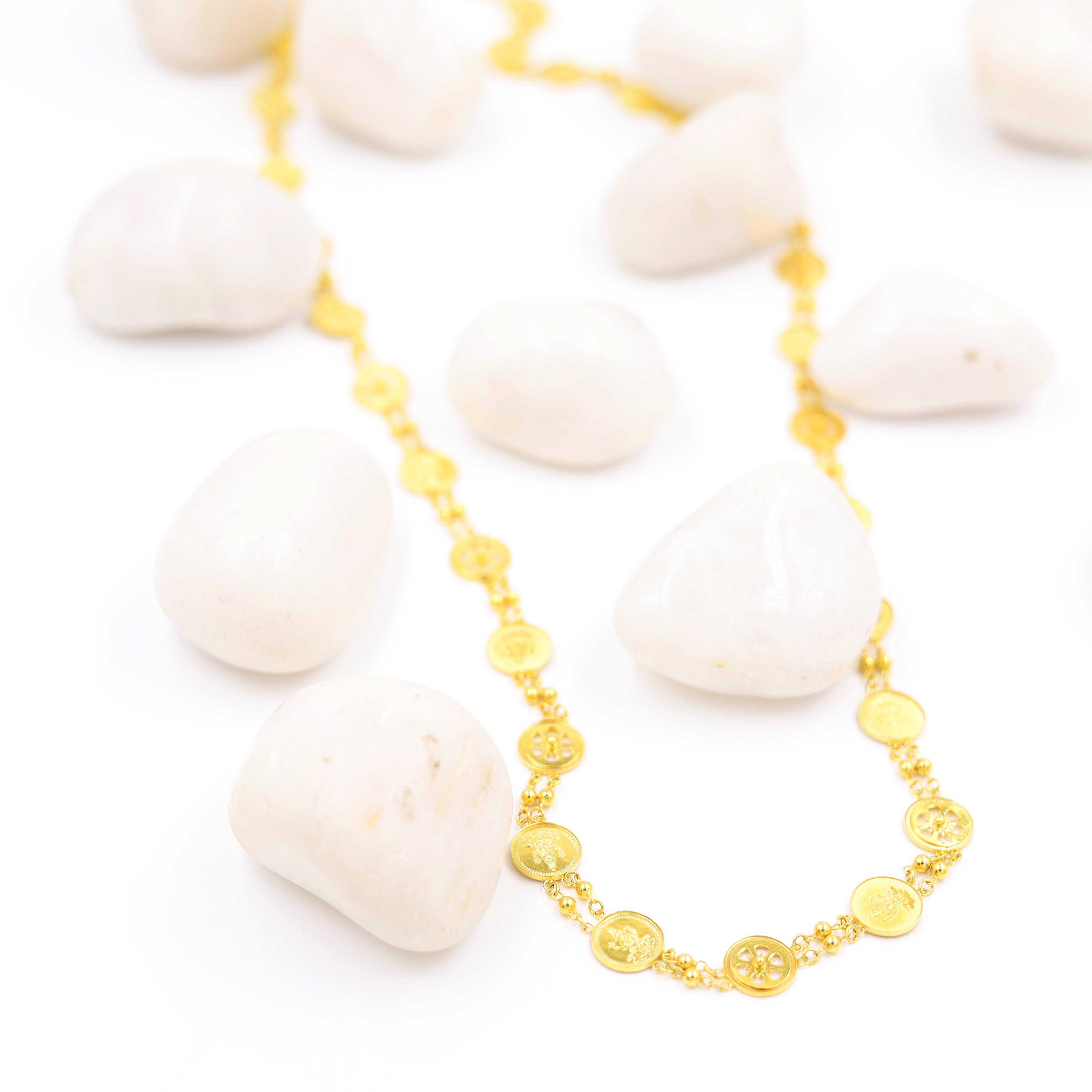Traditional 22KT Gold Laxmi Chain