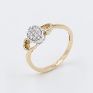 14Kt Rose Gold Oval Shape Natural Diamond Ring