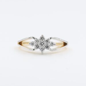 14Kt Beautifully Crafted Rose Gold Natural Daimond Ring