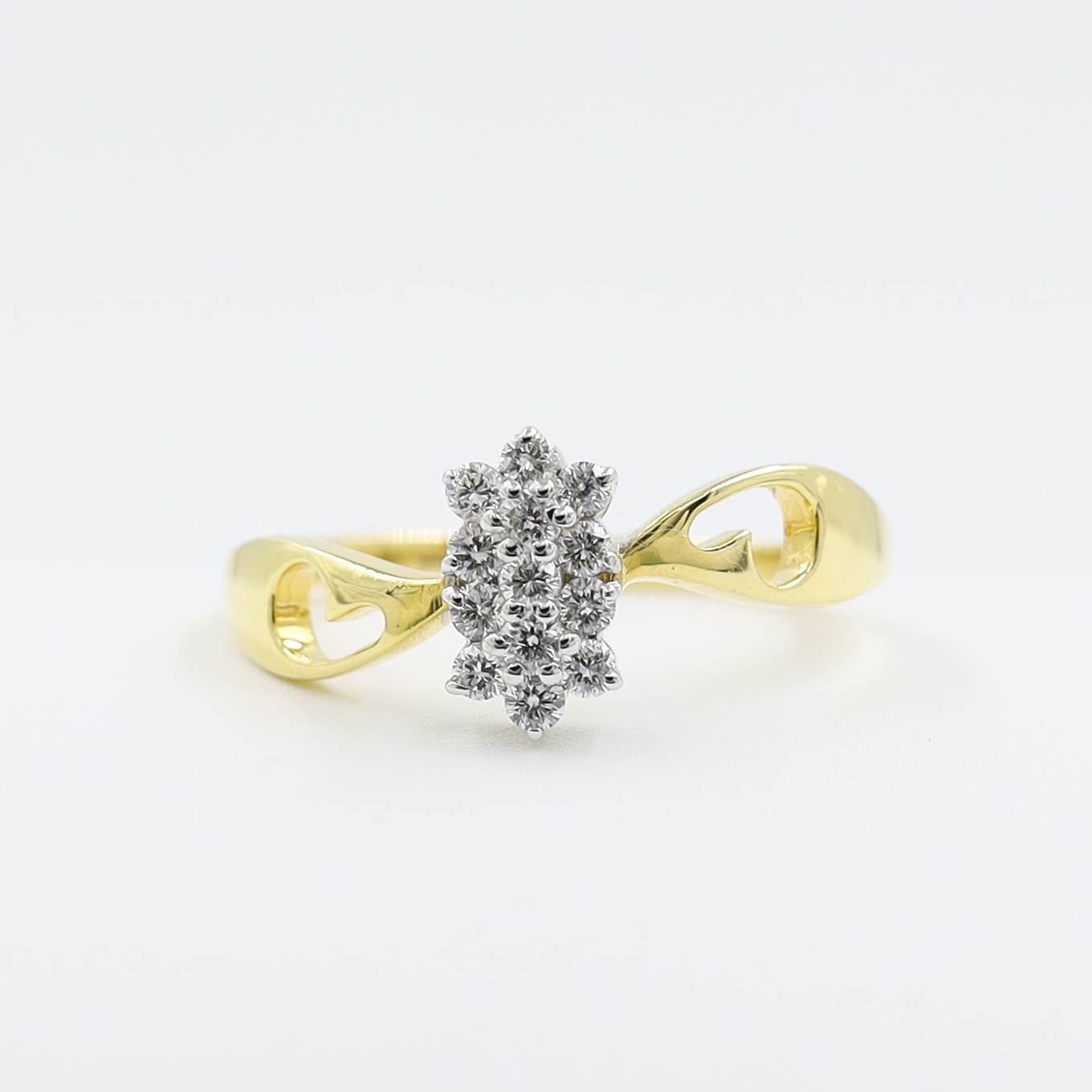 14Kt Yellow Gold Natural Diamond Fancy Ring