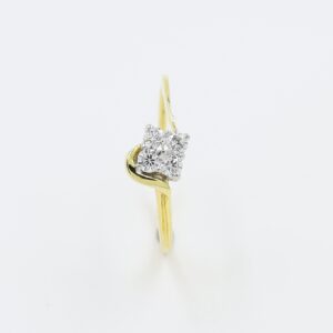 14Kt Gold Ring With Natural Diamond