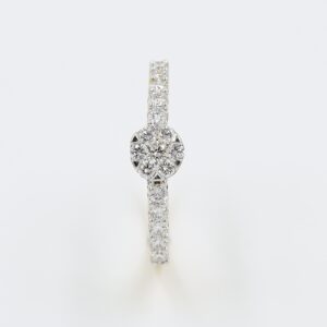 18kt Yellow Gold Pressure Setting Diamond Ring