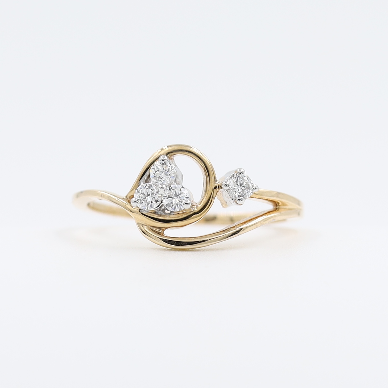 14kt Fancy Rose Gold Natural Diamond Ring