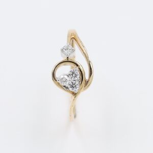 14kt Fancy Rose Gold Natural Diamond Ring