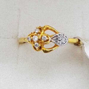 916 Gold ad studded Ladies Ring SJ-LR/17