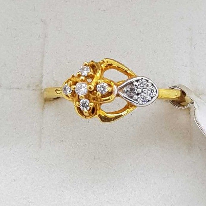 916 Gold ad studded Ladies Ring SJ-LR/17