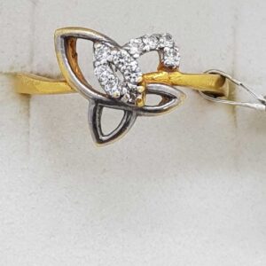 916 Gold black rhodium Ladies Ring SJ-LR/166