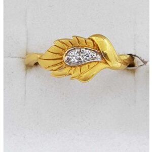 916 Gold leaf Design Ladies Ring SJ-LR/51