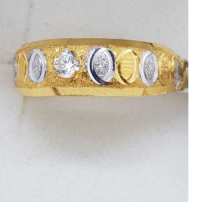 916 Gold studded with rhodium Ladies Ring SJ-LR/36