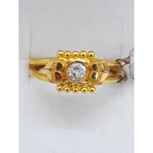 916 Gold ladies ring with ad SJ-LR/54