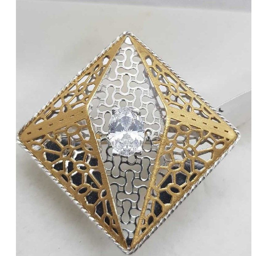 Rose gold squre l ring SJ-760 LR/6