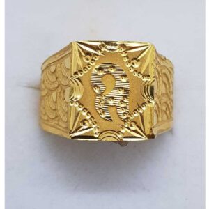 916 Gold Square gents ring SJ-GR/15