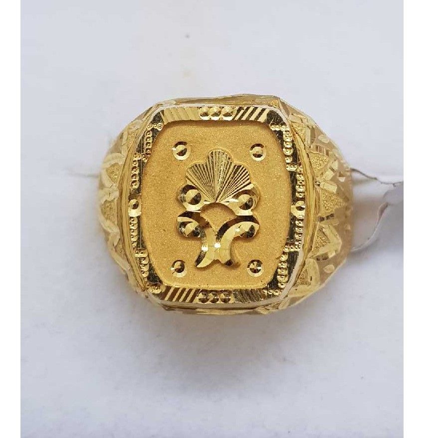 916 Gold hallmark gents ring SJ-GR/78
