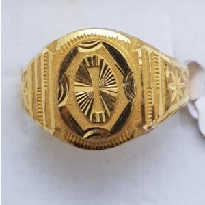 916 Plain Gold gents ring SJ-GR/68