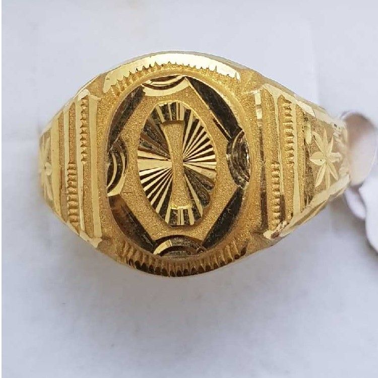 916 Plain Gold gents ring SJ-GR/68