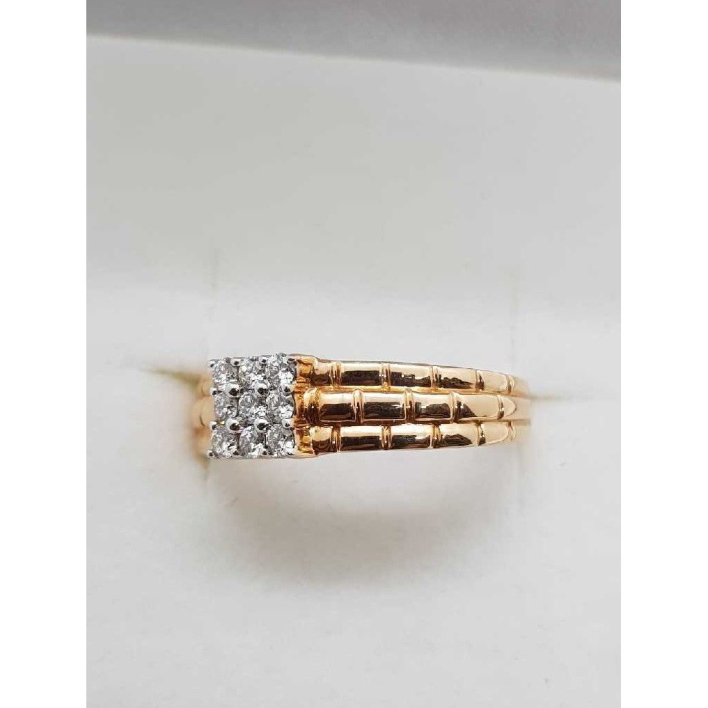 Rose gold real diamond Gents ring SJ-RGR/2 - Image 2