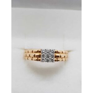 Rose gold real diamond Gents ring SJ-RGR/2