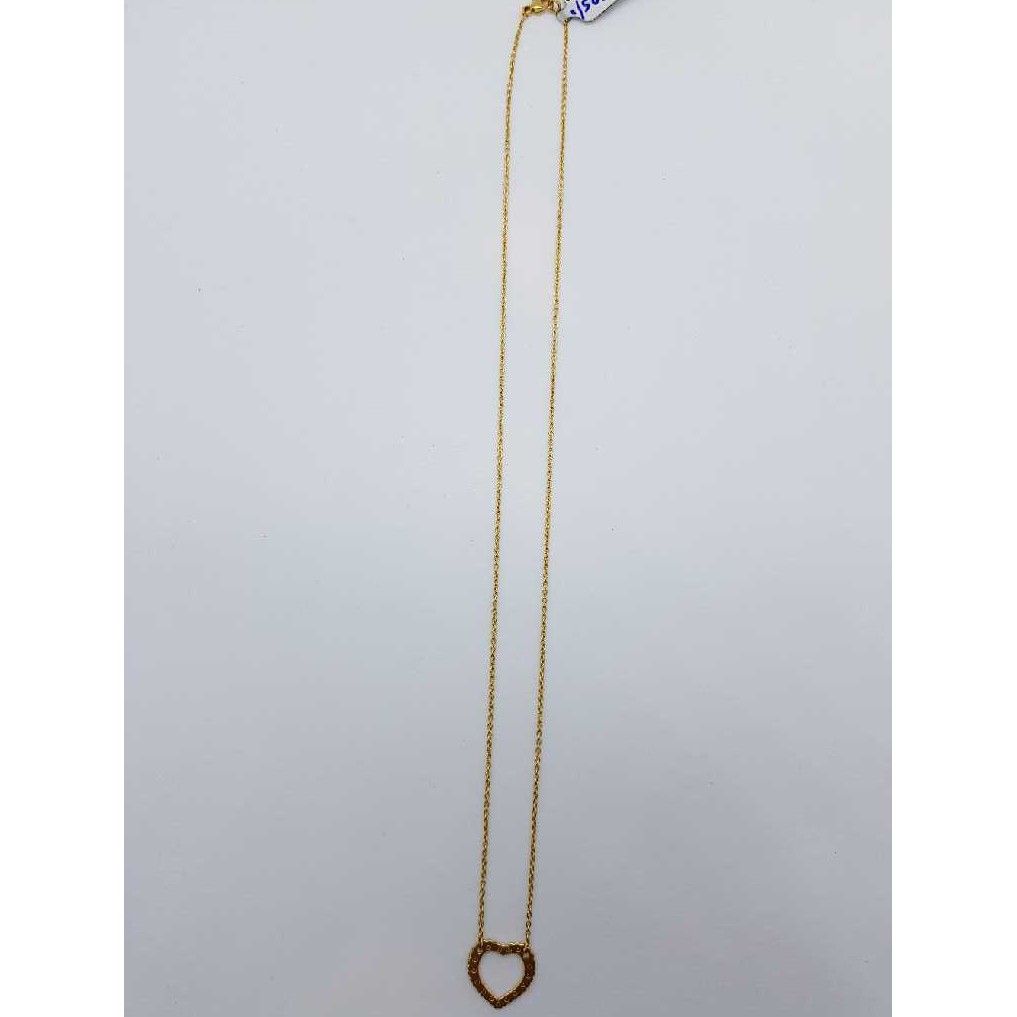 18ct Heart Shape pendent Chain SJ-CHIN/6 - Image 2