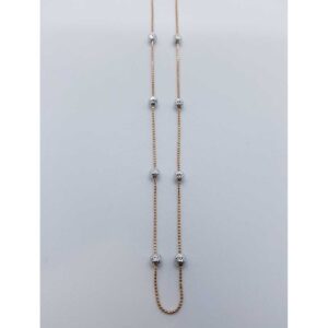 916 Gold Fancy Rhodium chain SJ-CHIN/24