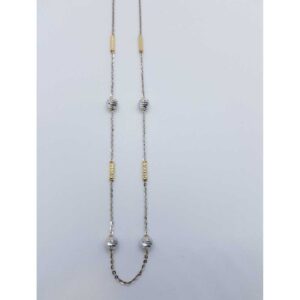 22KT Gold Rhodium chain SJ-CHIN/25