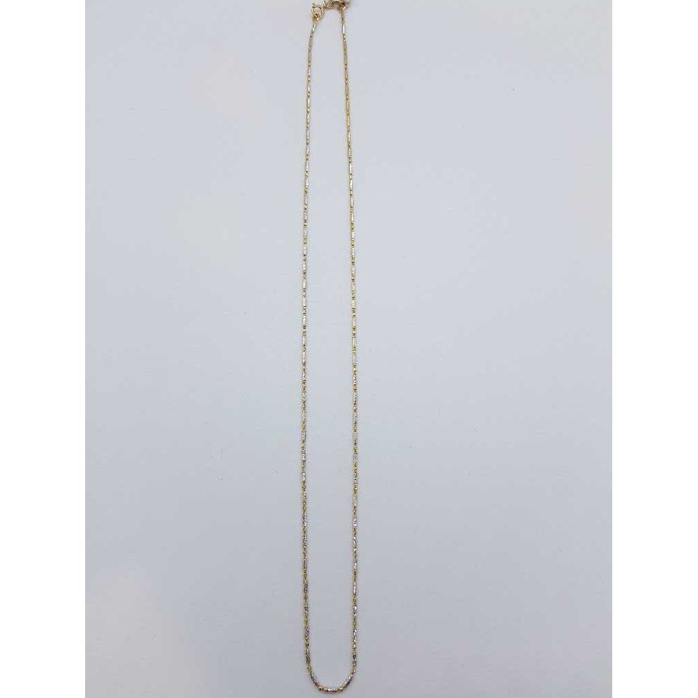916 Gold Rhodium chain CHIN55 - Image 2