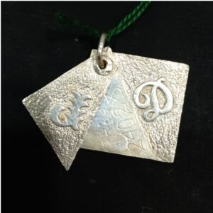 925 silver alphabet letter d keychain 004