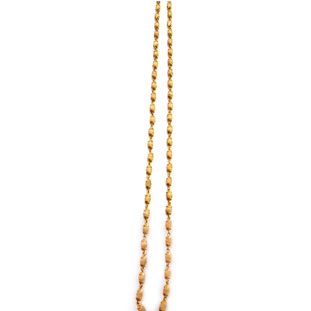 22KT Gold Antique Tulsi Mala