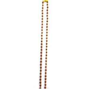 916 Gold Fancy Light Weight Rudraksha Mala Chain