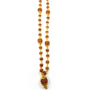 22KT Gold Fancy Rudraksha Mala