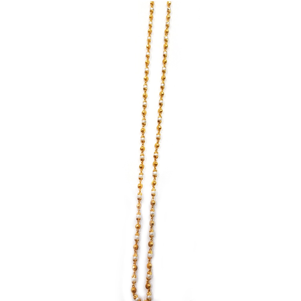 916 Gold Fancy Pearl Mala