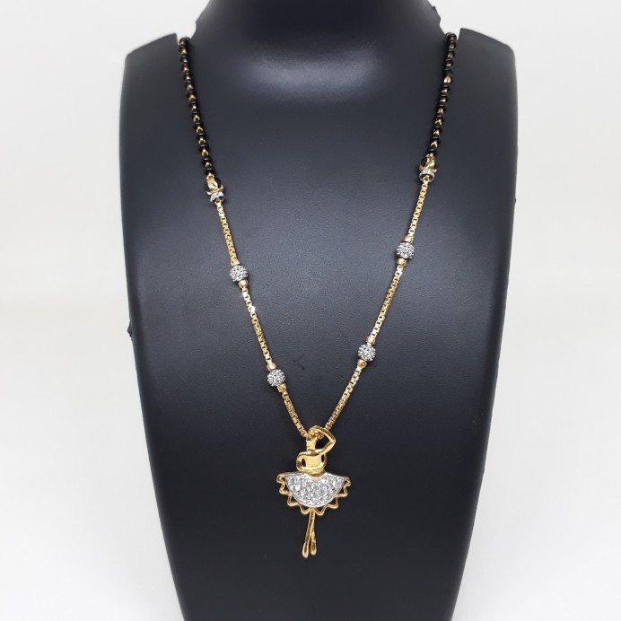 22ct Fancy Diamond Mangalsutra ms/1917/33
