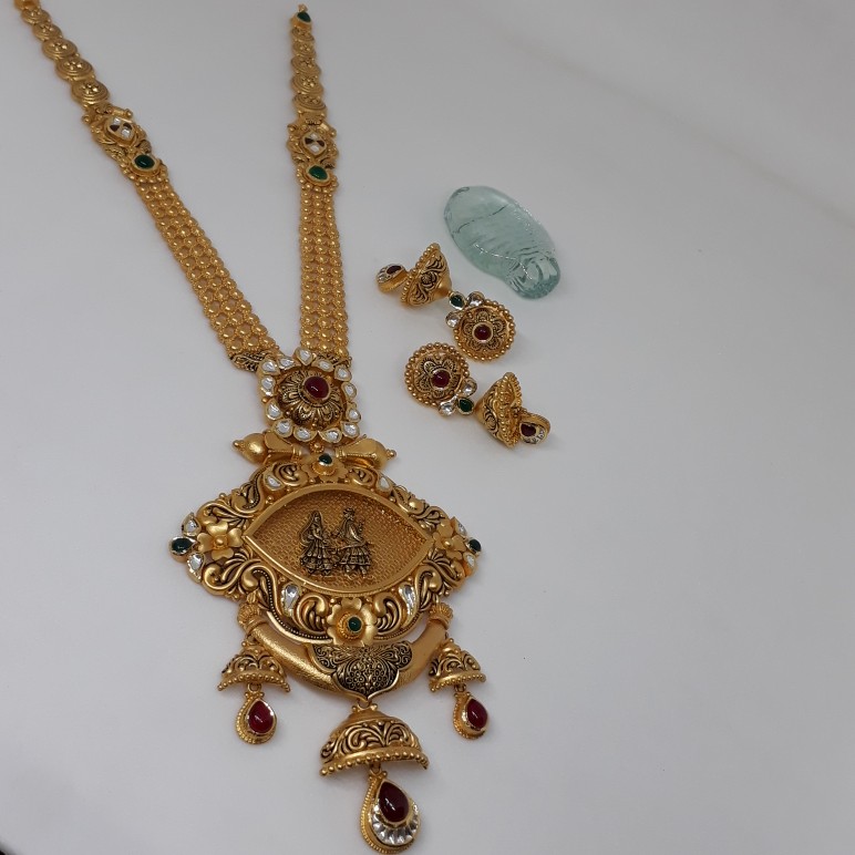 916 Antique Jadtar long set stu/360