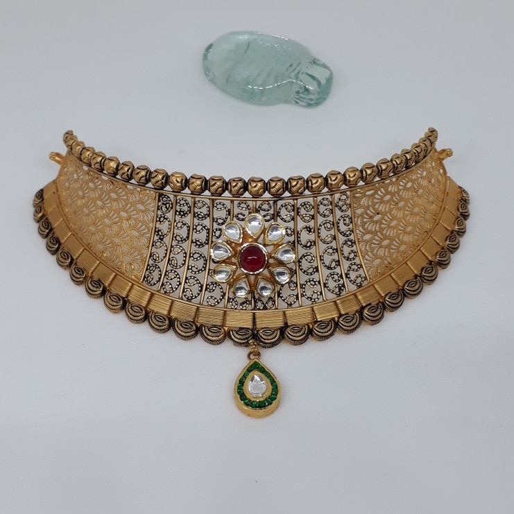 Antique Kundan Choker Set stu/66/2