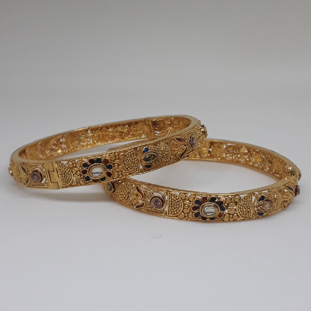 916 Antique Jadtar Kada bg/41 - Image 2