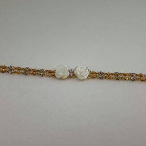 22Ct Rose Design Ladies Bracelet lk/317/123