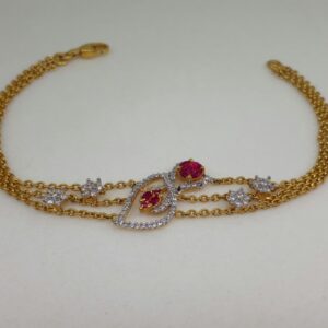 22Ct CZ Diamond Ladies Brecelet lk/1934/163