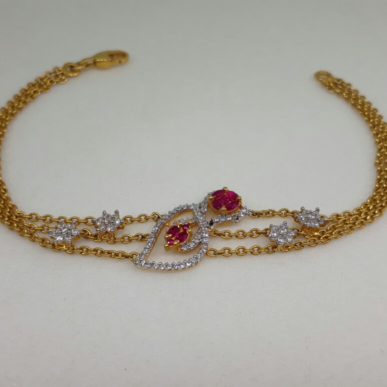 22Ct CZ Diamond Ladies Brecelet lk/1934/163 - Image 2