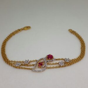 22Ct CZ Diamond Ladies Brecelet lk/1934/163