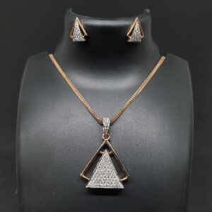 18k Rose Gold Pendant Set